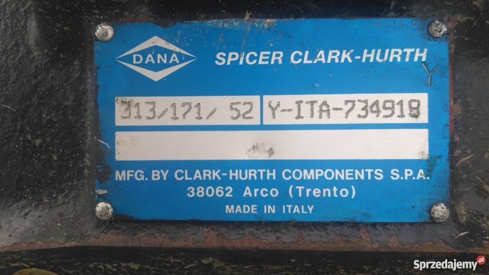 Most Dana Spicer Clark Hurth 31317152 S3x19 W51 Części do maszyn budowlanych