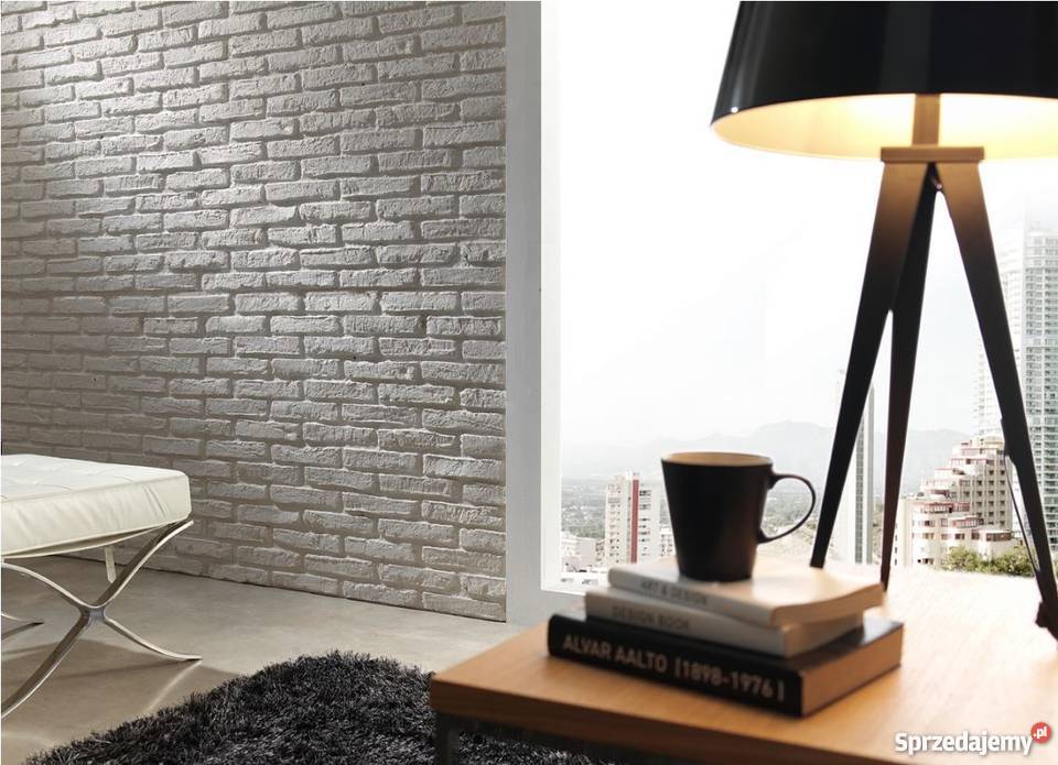 Panele Ścienne 08m x 11m CEGŁA RUSTYKALNA BIAŁA Bydgoszcz sprzedam