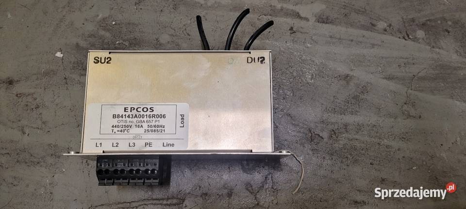EPCOS GBA 657 P1 FILTR SIECIOWY 440V 16A DO WIND Włocławek sprzedam