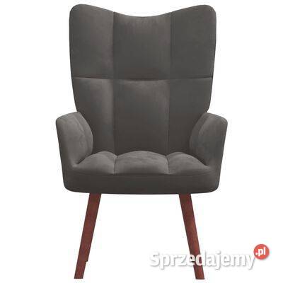 vidaXL Fotel ciemnoszary obity Warszawa