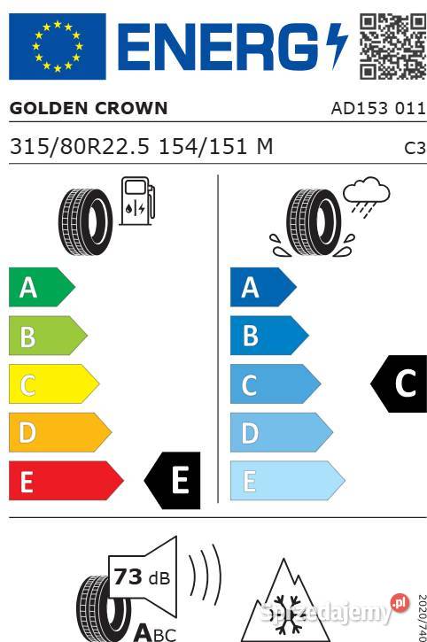 Golden Crown AD153 31580 R225 Opony napęd kostka Zarębki sprzedam