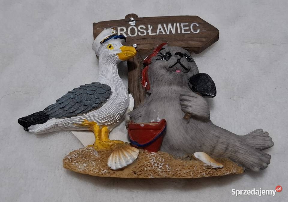 Magnes na lodówkę Jarosławiec Mewa foka 9x7 Czeladź