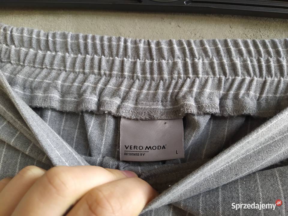 szaro białe materiałowe spodnie Vero Moda L Vero Moda sprzedam