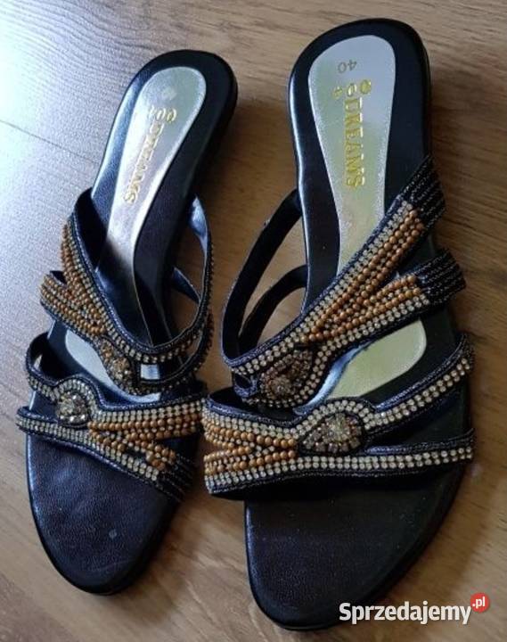 Ozdobne nowe klapki buty rozmiar 39dwie pary 70