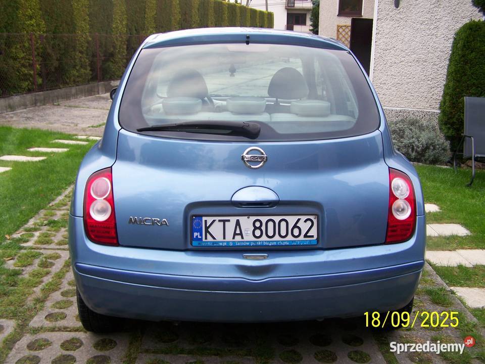 Micra 12 80 liftingu 2006r 5 drzwi okazja welurowa tapicerka Tarnów