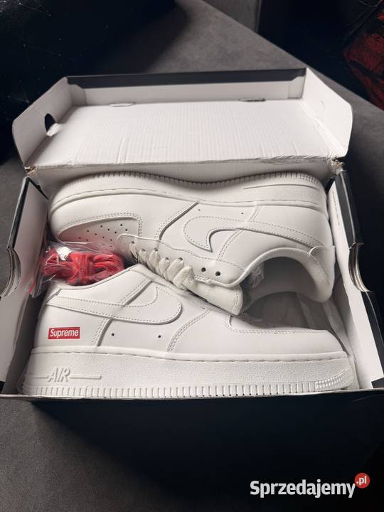 Nike Air Force 1 Supreme Białe Rozmiar 42 Bralin