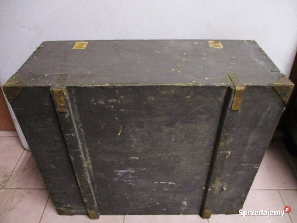 Stara Drewniana Szafka Skrzynia z Półką Nieporęt