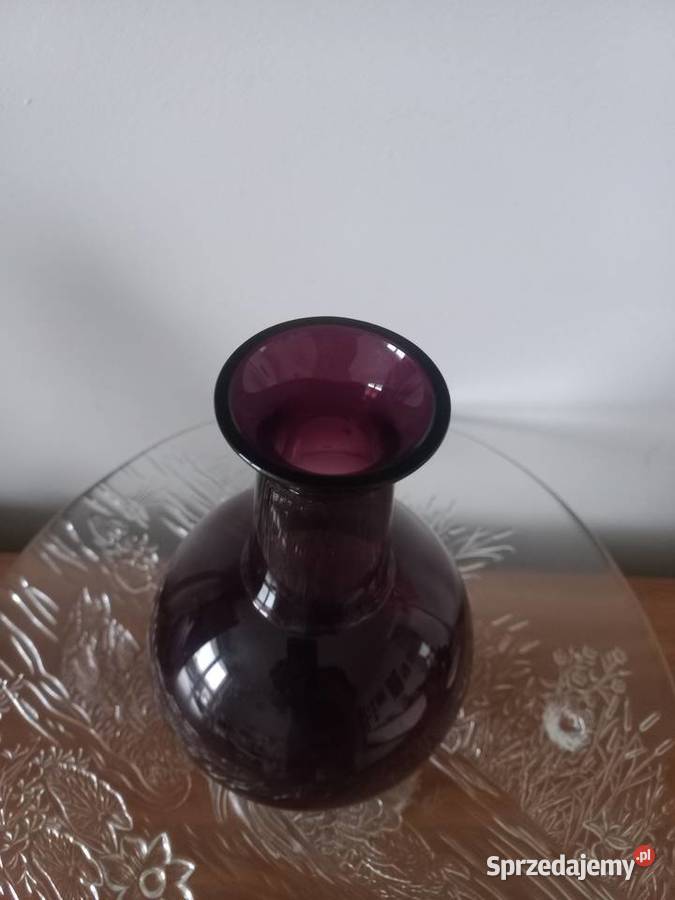 Wazon fioletowe szkło Wazony kujawsko-pomorskie Toruń