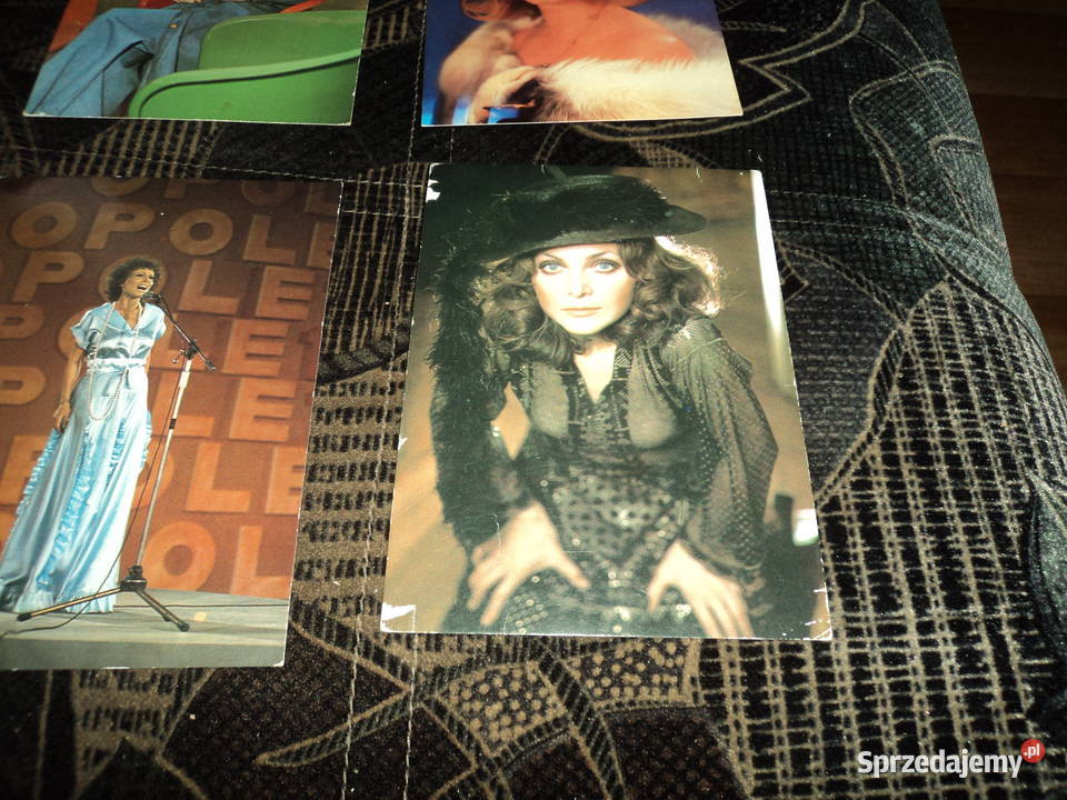 6 pocztówek widokówek celebrytów polskich 8 Nowy Sącz sprzedam