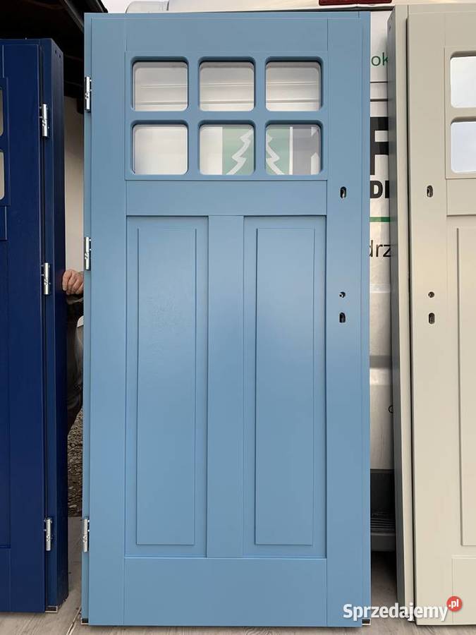 Drzwi zewnętrzne ocieplane sosnowe góralskie Bobrowo