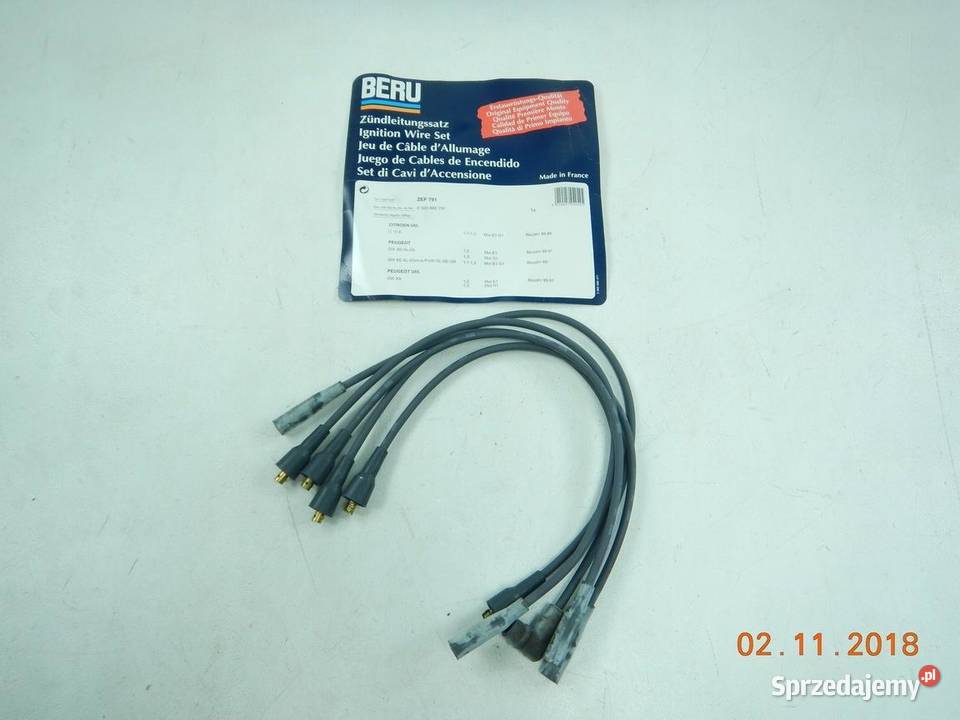 ZESTAW PRZEWODÓW ZAPŁONOWYCH CITROEN PEUGEOT sprzedam