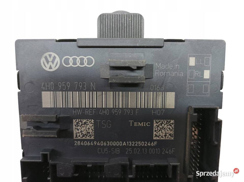 MODUŁ DRZWI LEWY PRZÓD 4H0959793N Volkswagen Części samochodowe sprzedam