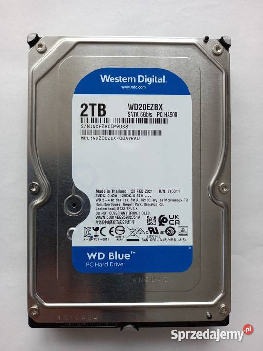 Dysk 2TB SATA3 Blue WD20EZBX 7200RPM Tomaszów Lubelski