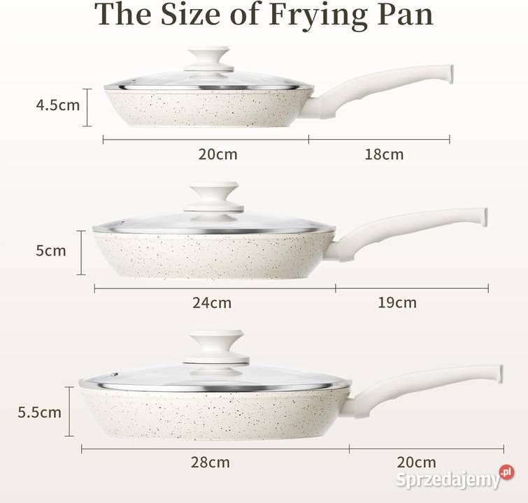 Innerwell 3 patelnie ceramiczne 202428 z Myszyniec