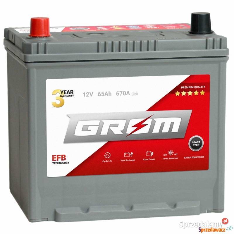 Akumulator Grom Efb StartStop 65Ah 670A Japan Suwałki