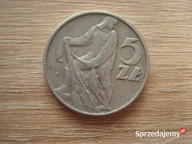 Moneta 5 Rybak z 1974 r Numizmatyka