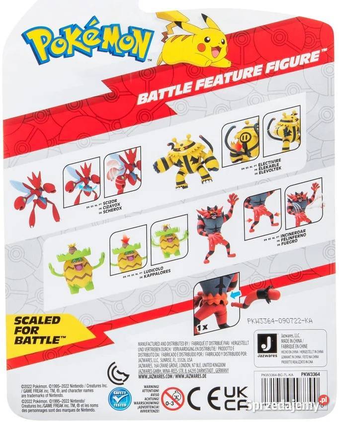 Figurka Pokemon Incineroar z Funkcją Ataku Mogilany sprzedam