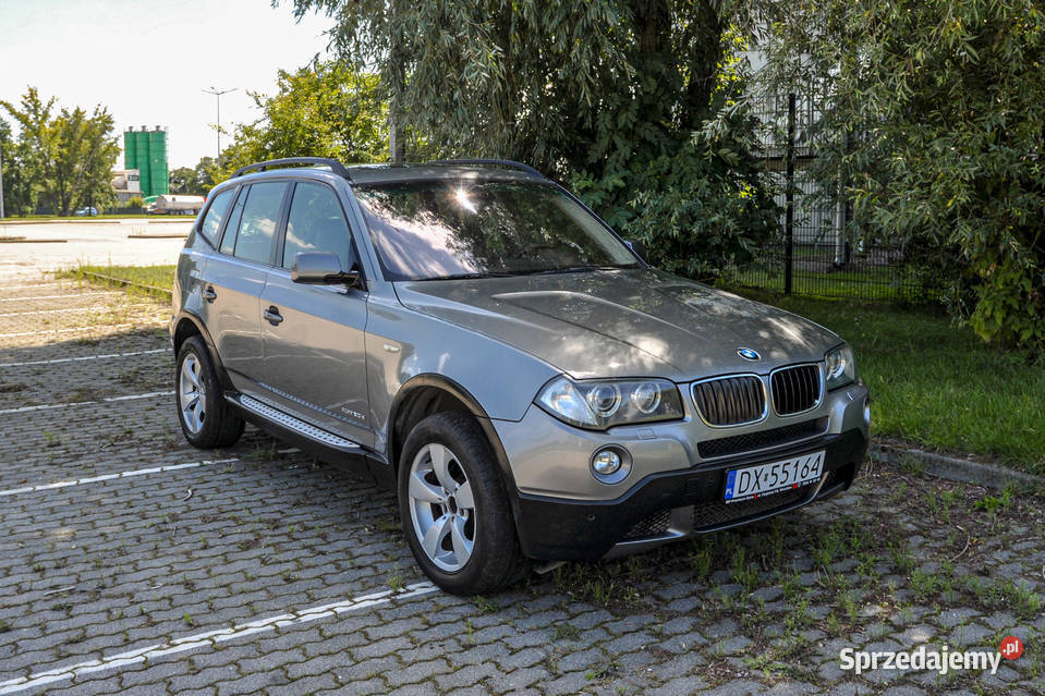 BMW X3 2008 r Automat Skóry xDrive Lift 237000km Wrocław