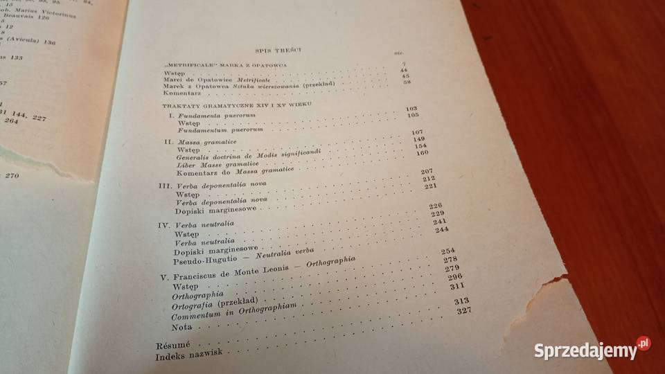 Metrificale Marka z Opatowca i traktaty Gdańsk