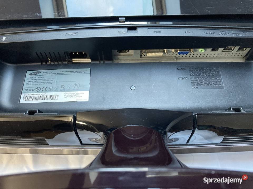 Monitor Samsung 24 cale Samsung Monitory i projektory Pułtusk sprzedam