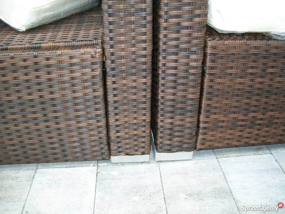 sofa fotel naroznik zestaw mebli technorattan metal małopolskie Bosutów sprzedam