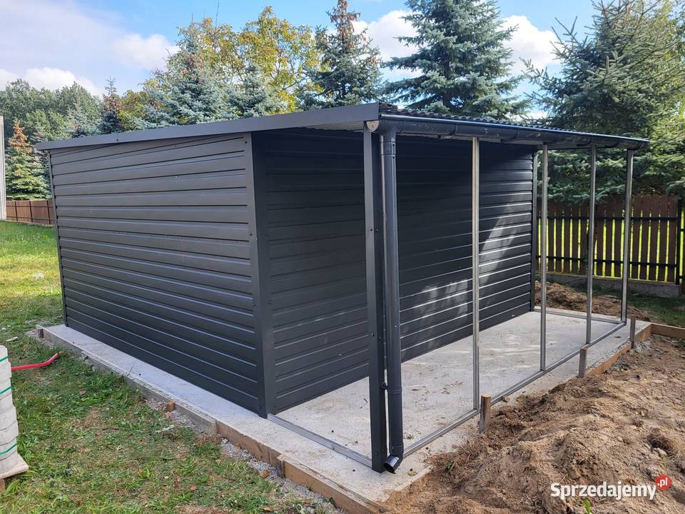 Garaż blaszany domek narzędziowy wiatka 35x4 śląskie Jaworzno