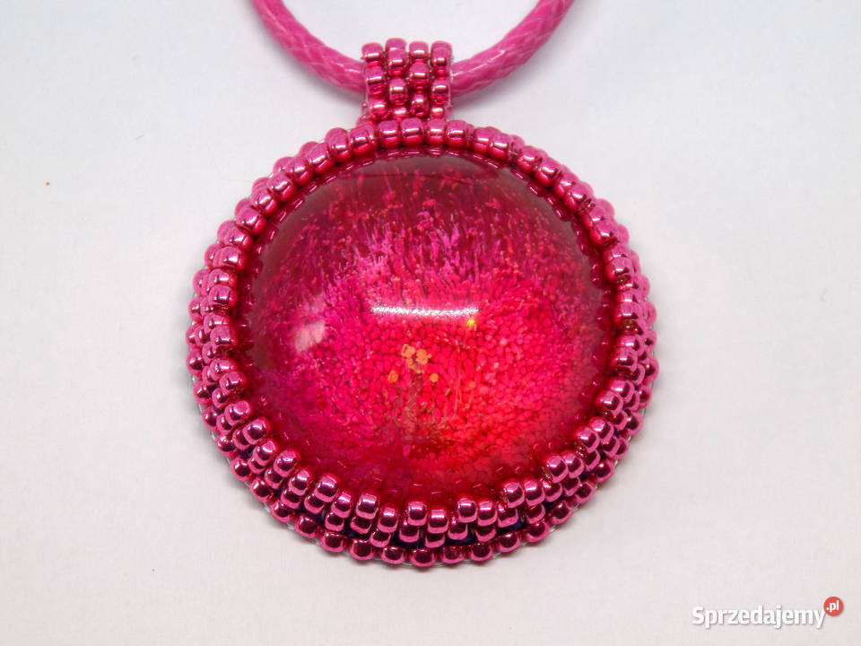 WISIOREK MINI Z ŻYWICĄ różowy Naszyjniki Warszawa