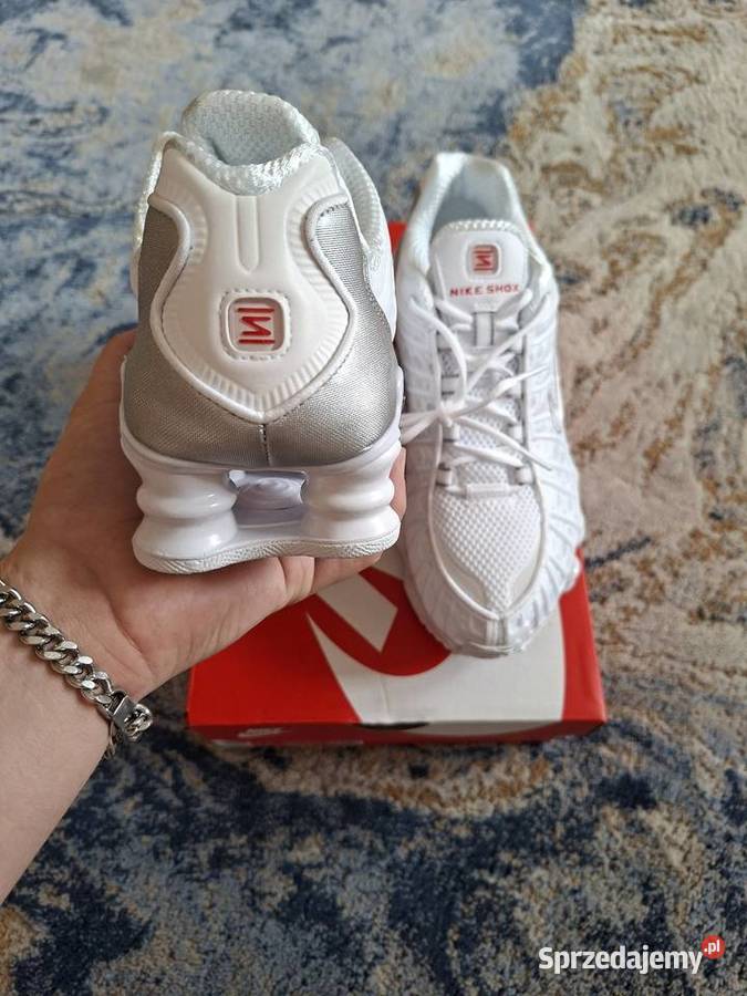 Buty Nike Shox TL White Metallic Silver r405 biały Damskie Nowy Sącz