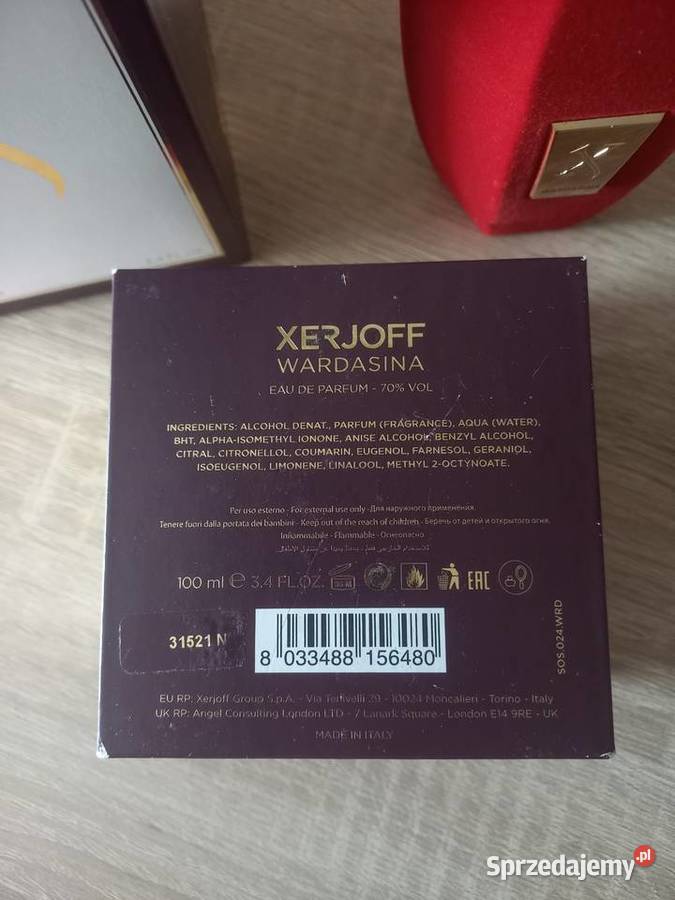 Xerjoff wardasina woda perfumowana 100m okazjal Dla kobiet Toruń