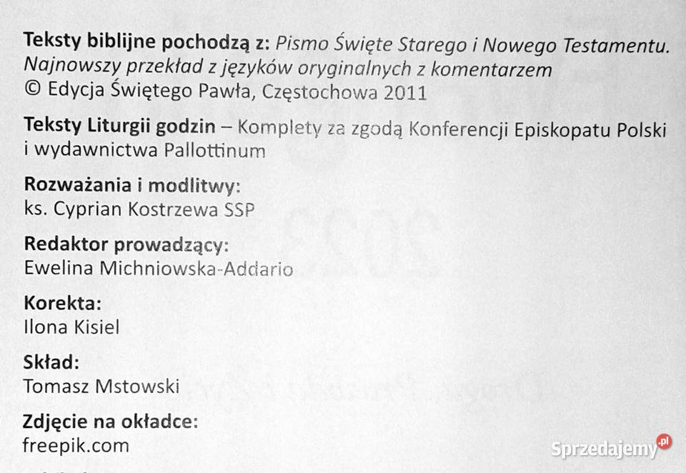 Słowo na każdy dzień Ewangelia 2023 Droga prawa Chełm