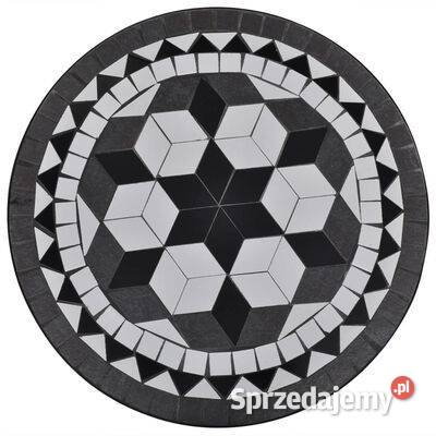 vidaXL Stolik bistro czarnobiały 60 Stoliki kawowe i ławy Meble Warszawa sprzedam