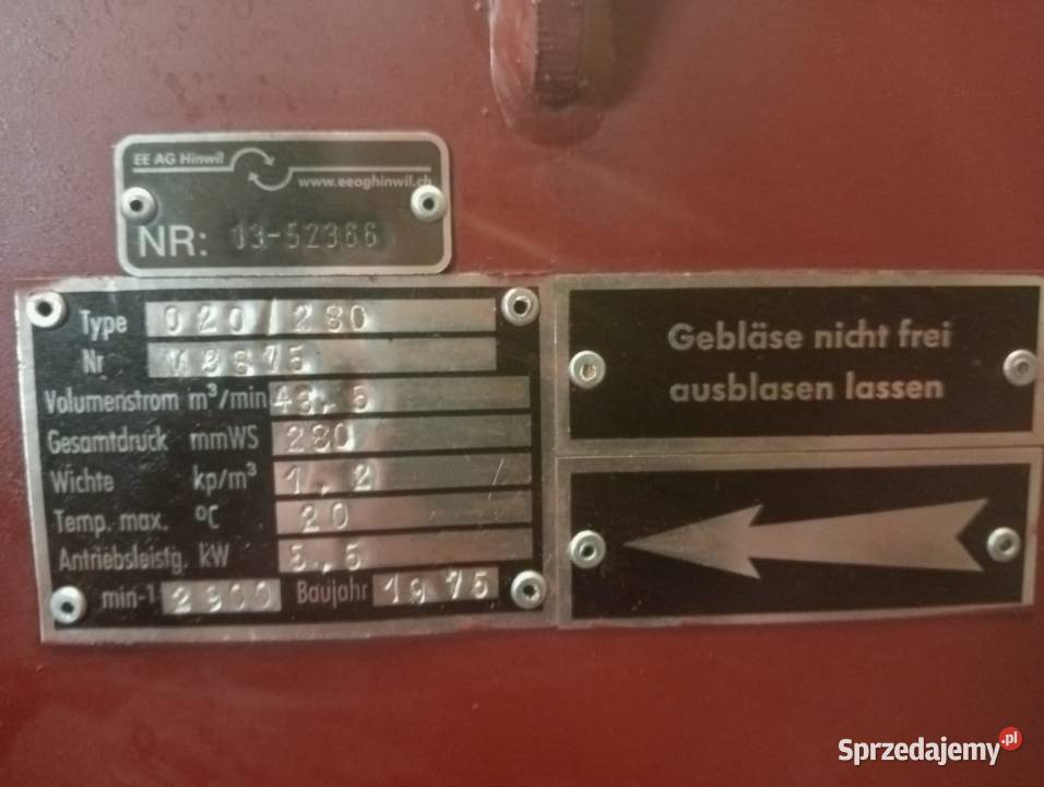 Wentylator 55 kW Wejherowo