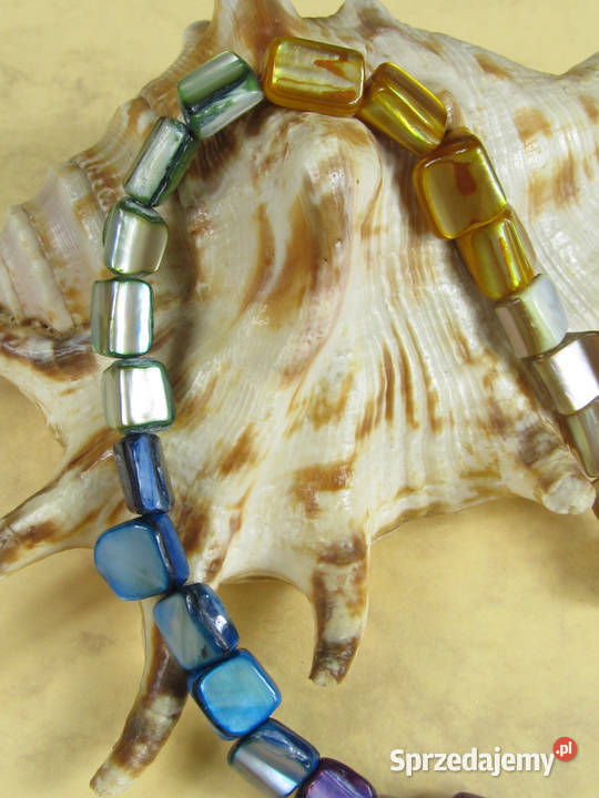 Naszyjnik czarny fioletowy niebieski zielony Naszyjniki Katowice