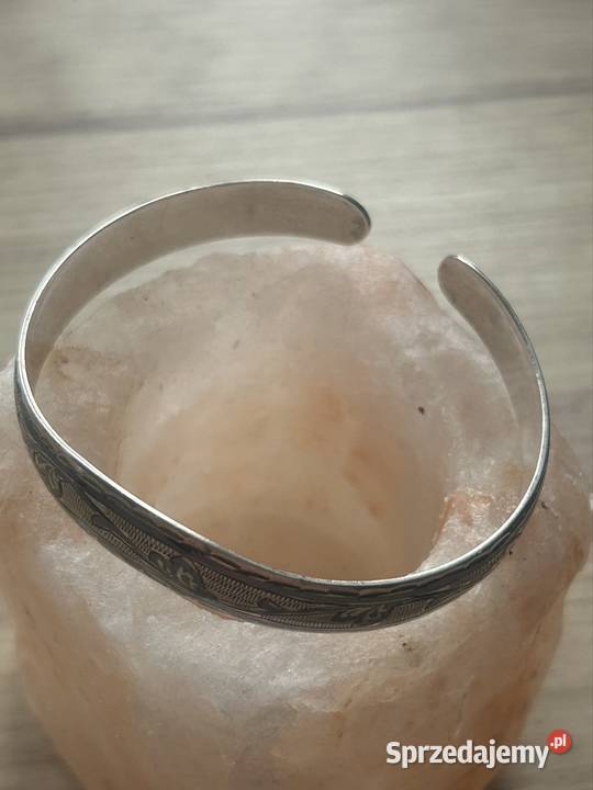 Vintage rosyjska bransoletka srebro 875 NIELLO Gliwice