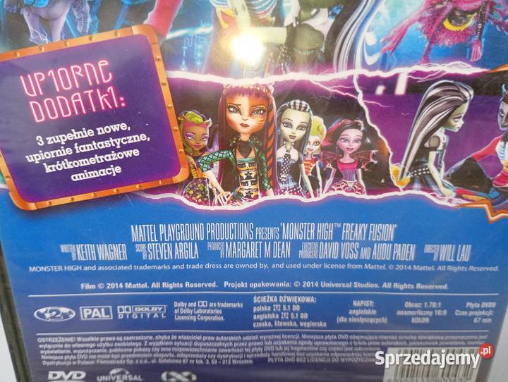 Monster High Upiorne połączenie DVD na Halloween