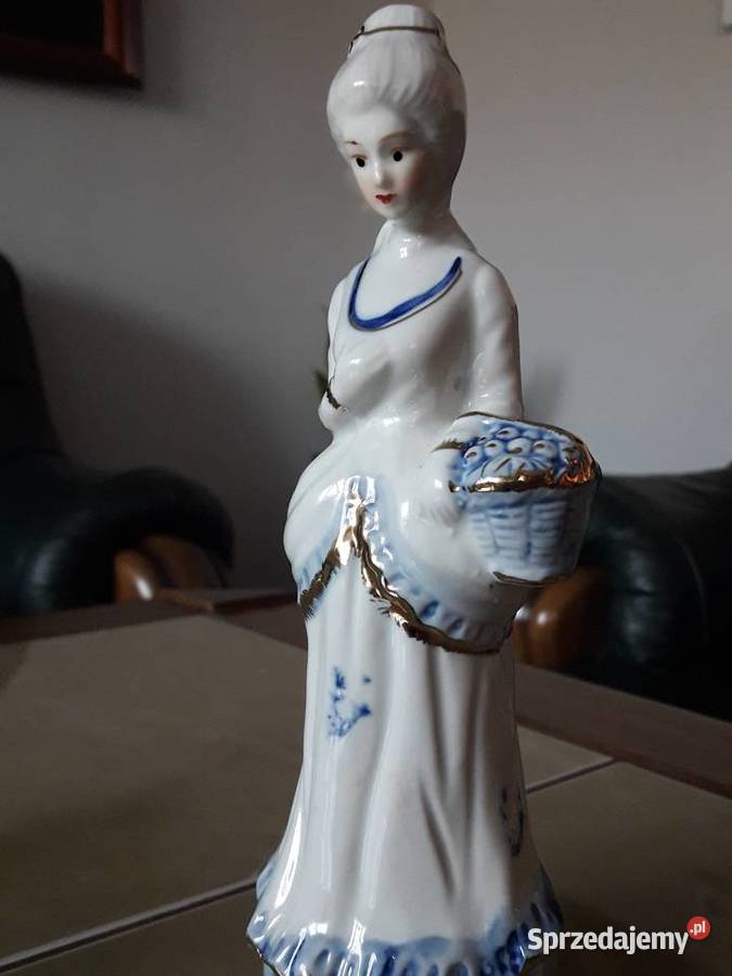 Para dworzan porcelana sygnowana komplet Janów Lubelski sprzedam