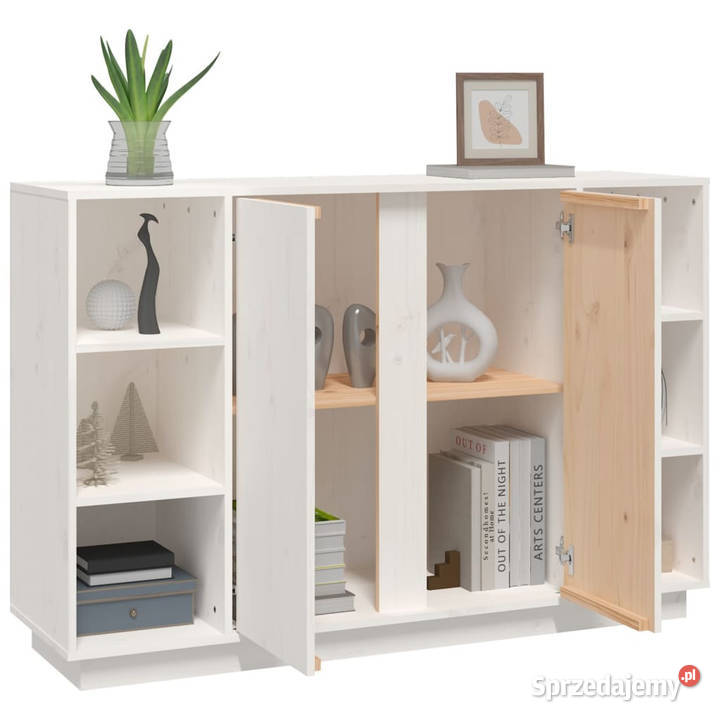 Szafka biała 120x35x80 lite drewno sosnowe Warszawa