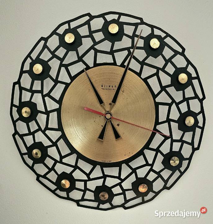 Zegar ścienny WEIMAR made in GDR lata 70-te