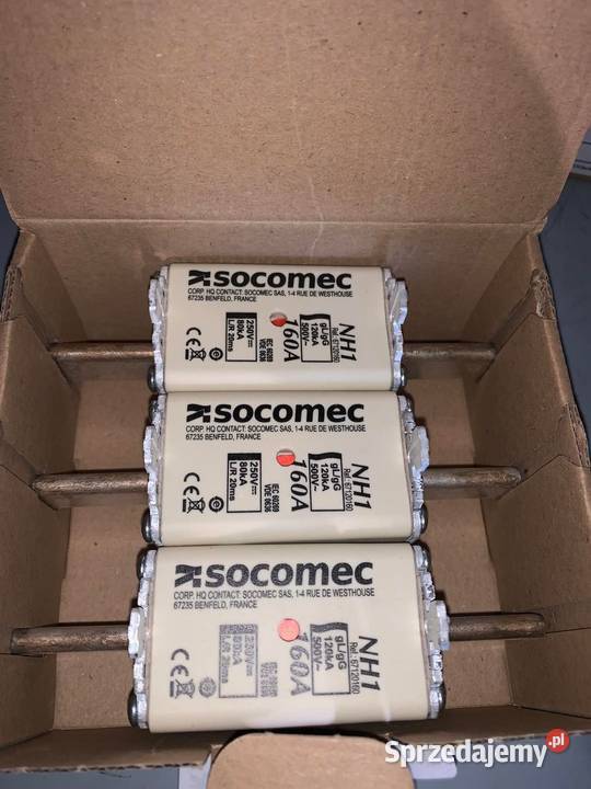 Wkładka bezpiecznika 160A 67120160 Socomec x3 Warszawa