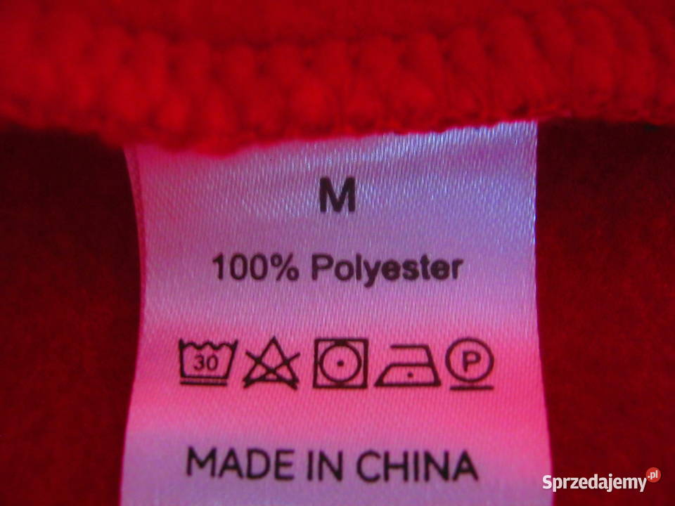 Nieuzywana damska bluza polarowa z czerwony