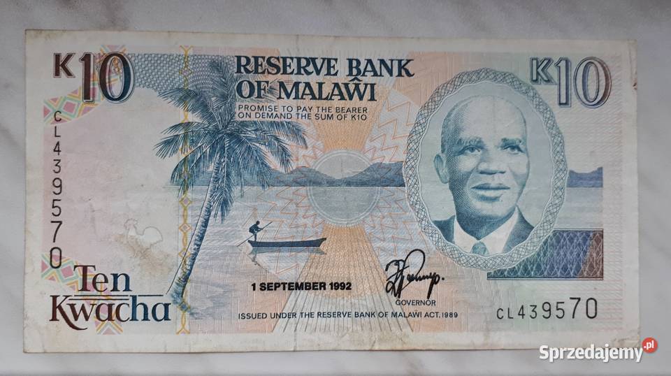 B33 MALAWI zestaw 2 banknotów Łask
