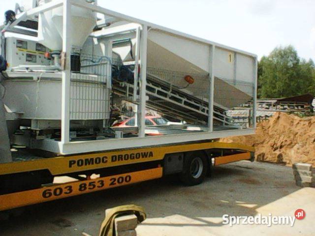 węzeł betoniarski z ładowarką mobilny Jastrząb