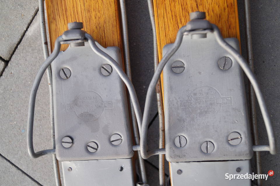 Stare narty hikorowe 180 kijki