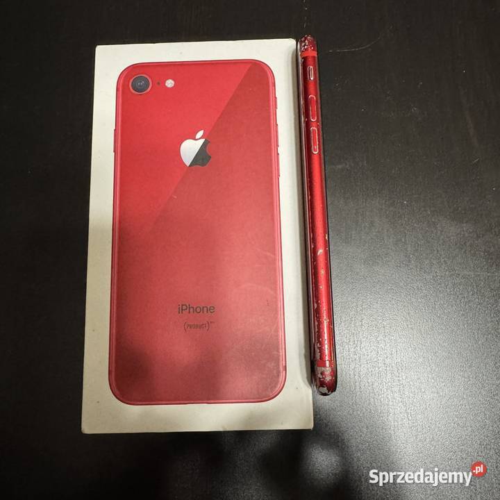 iPhone 8 64GB RED Zbita szyba przódtył Pudełko Warszawa