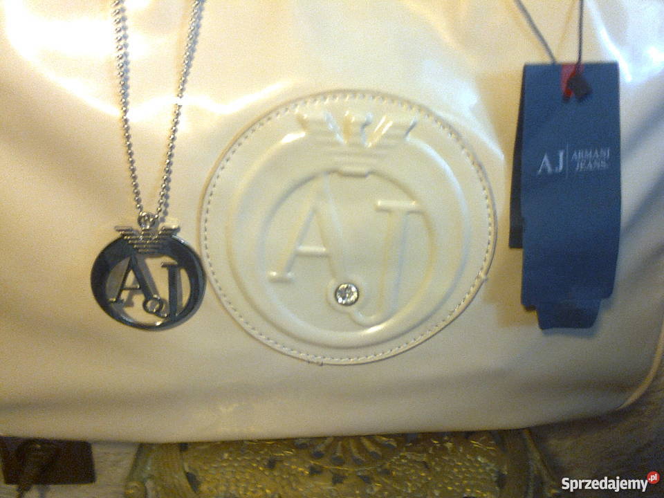 Torebka Armani Jeans Nude Beż Lakierowana Na ramię  Tarnowo Podgórne sprzedam