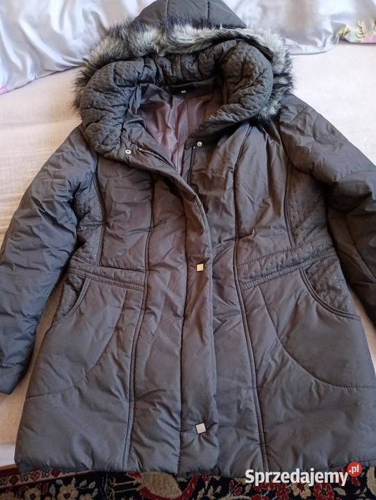 Kurtka zimowa damska szary/srebrny Ozorków