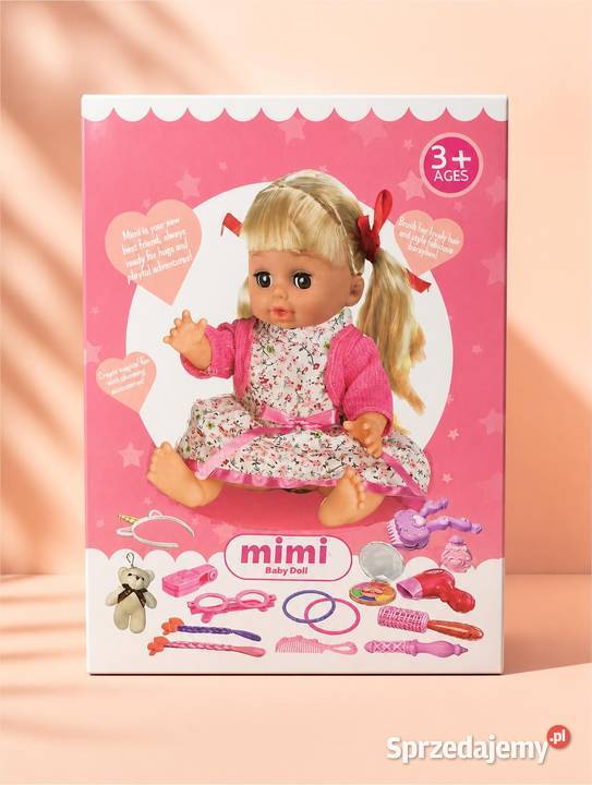 Lalka Mimi Baby Doll akcesoria do fryzur blond 3 lata+ Rzeszów