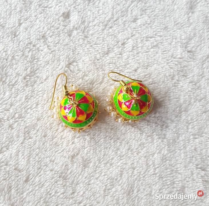Małe kolczyki indyjskie jhumka jhumki dzwonki Szczecin