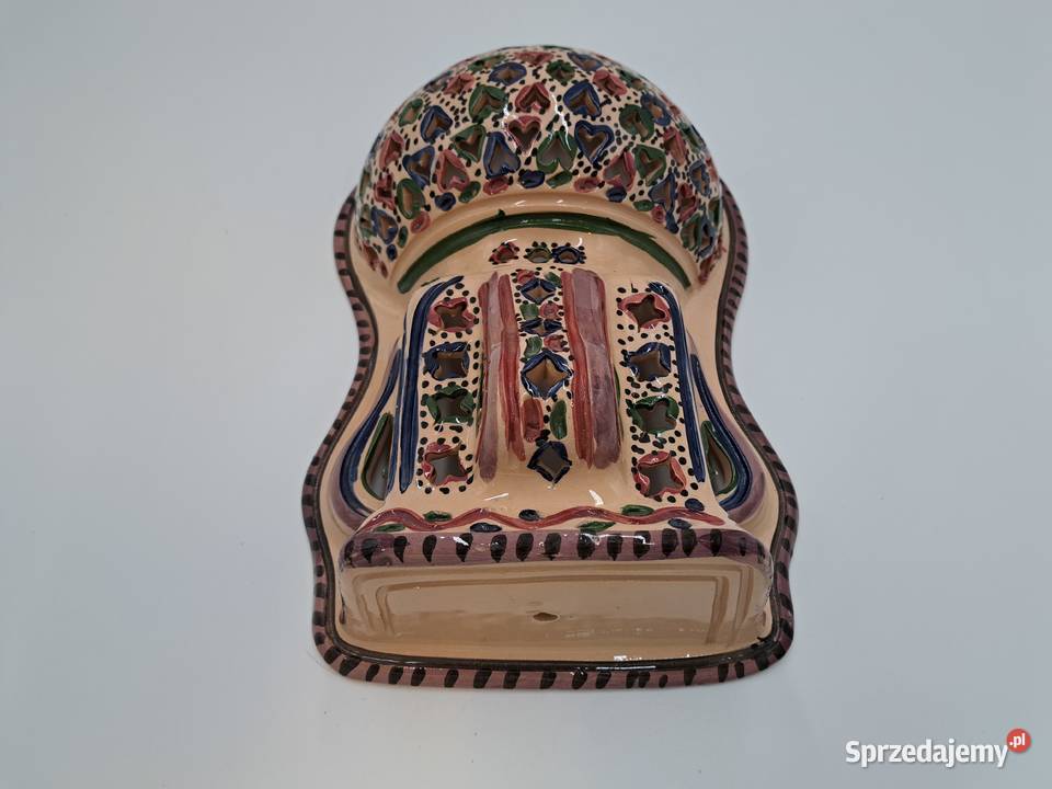 Kinkiet świecznik ceramiczny ścienny ażurowy Dekoracje i ozdoby Wyposażenie wnętrz Olkusz