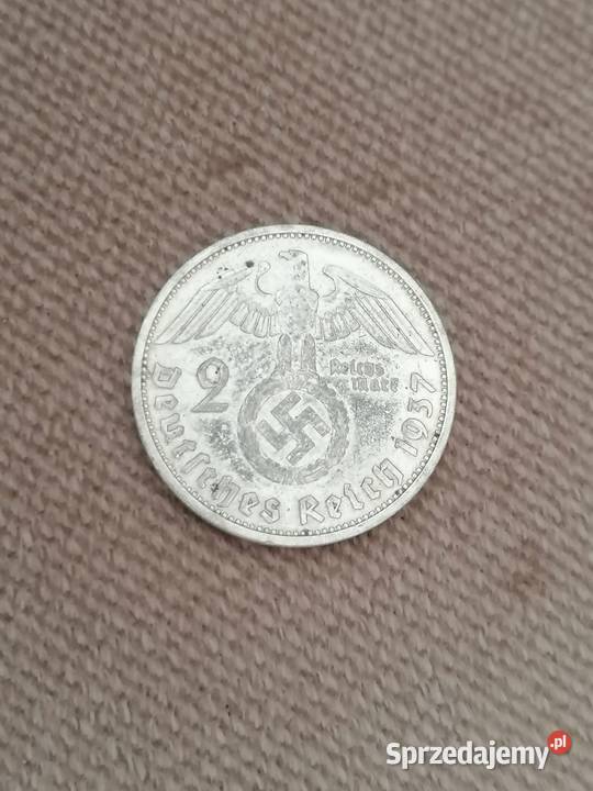 moneta 2 marki Niemcy 1937 Wrocław